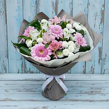 Букет цветов из:  Герберы, Альстромерии и Хризантемы #REPLACE_PRED# Дубовицах