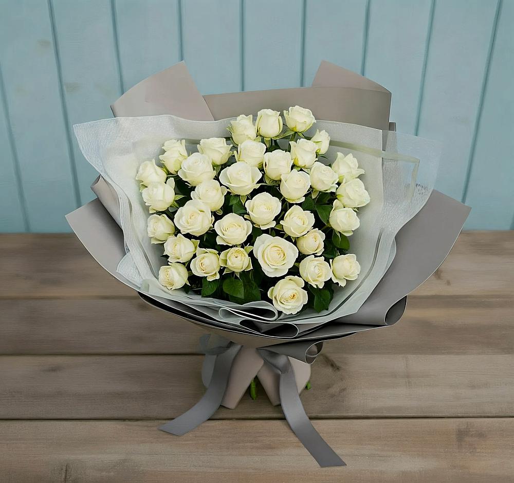 Букет Белоснежная нежность в Дубовицах