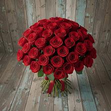 Букет 55 Красных роз Фридом #REPLACE_PRED# Дубовицах
