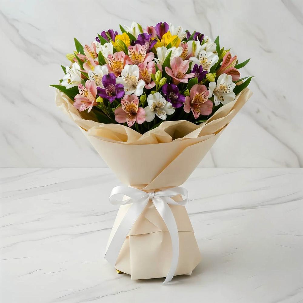 Букет цветов из: Альстромерии в Дубовицах