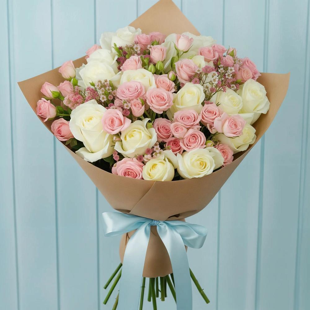 Букет цветов из: Розы в Дубовицах