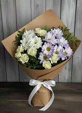 Букет цветов из:  Хризантемы и Розы в Дубовицах