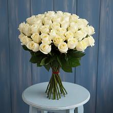 Букет 51 Белая роза Эдлесс Лав #REPLACE_PRED# Дубовицах