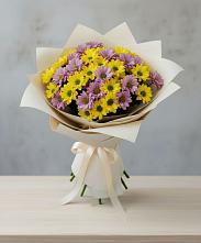Букет цветов из:  Хризантемы #REPLACE_PRED# Дубовицах