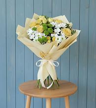 Букет цветов из:  Хризантемы и Розы #REPLACE_PRED# Дубовицах