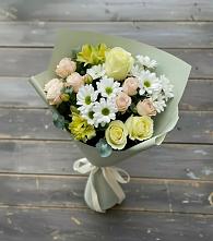 Букет цветов из:  Альстромерии, Розы и Хризантемы #REPLACE_PRED# Дубовицах