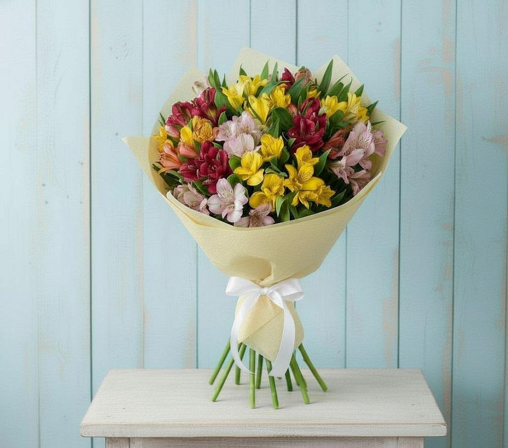 Букет цветов из: Альстромерии в Дубовицах