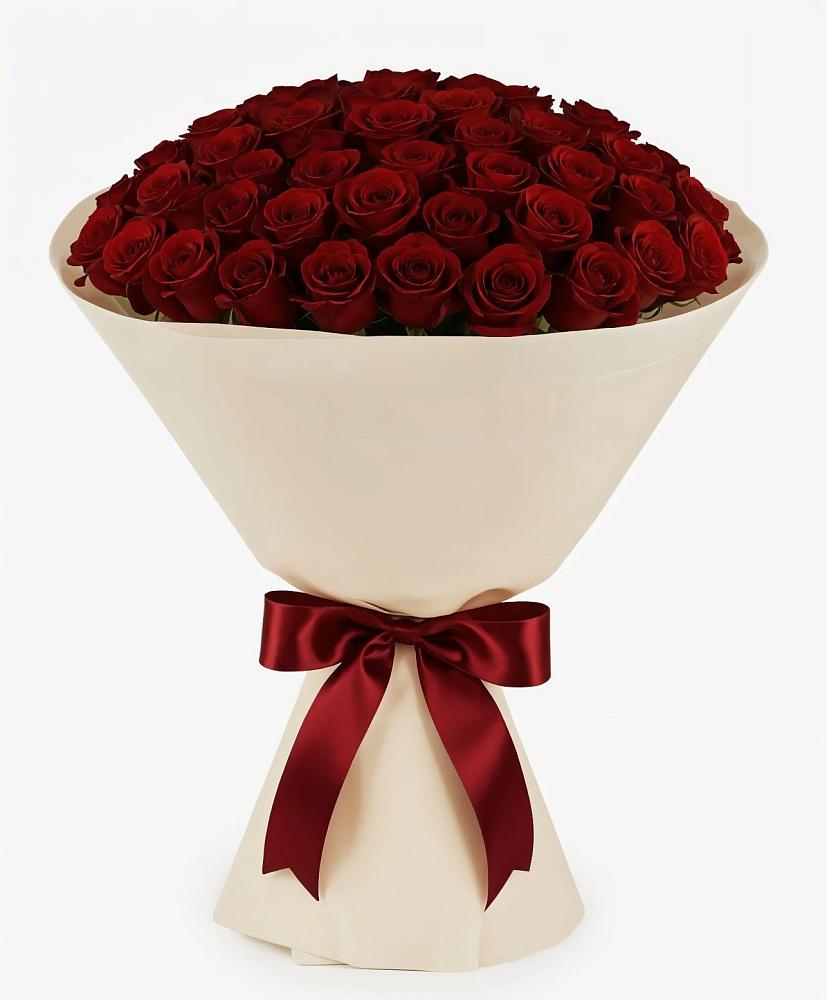 Букет 101 Бордовая роза Блэк Бакарра в Дубовицах