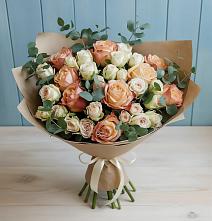 Букет цветов из:  Альстромерии и Розы #REPLACE_PRED# Дубовицах