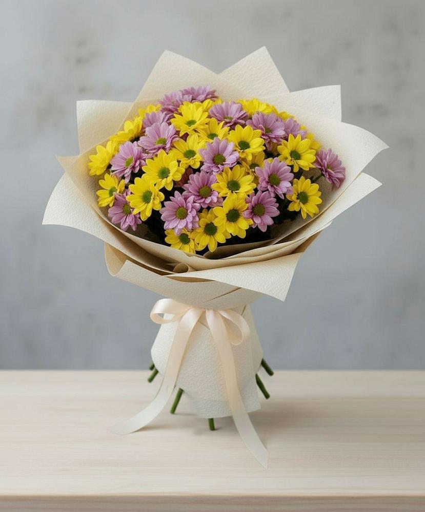 Букет цветов из: Хризантемы в Дубовицах